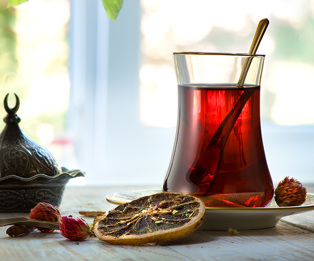 Fresh turkish tea